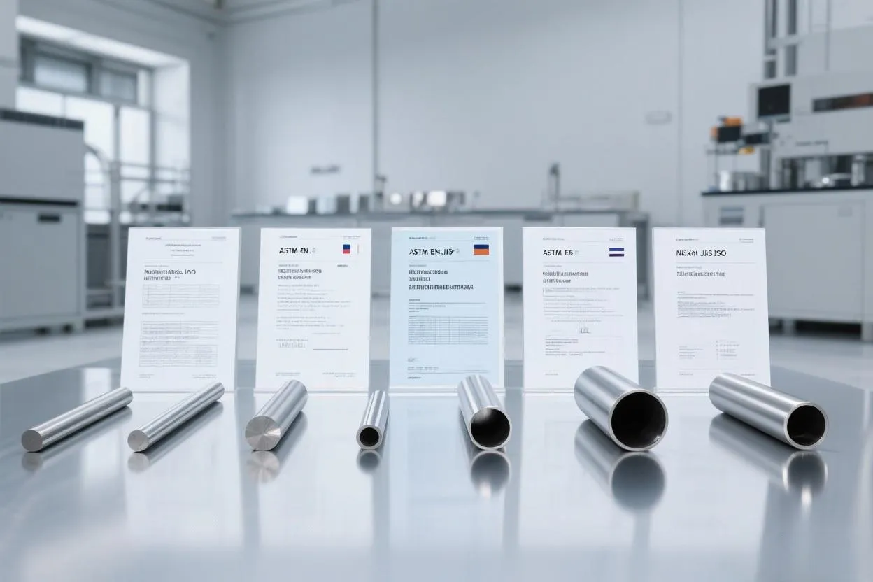 Different international standards for nickel alloy steels